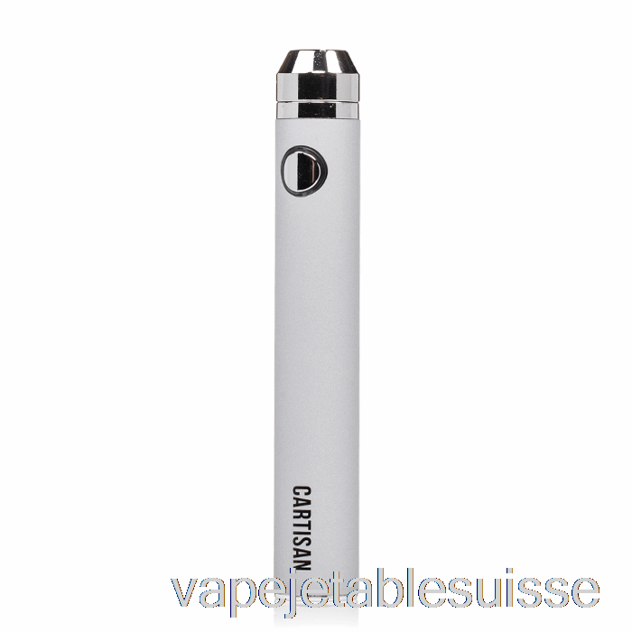 Vape Suisse Cartisan Bouton Vv 1300 510 Batterie Argent